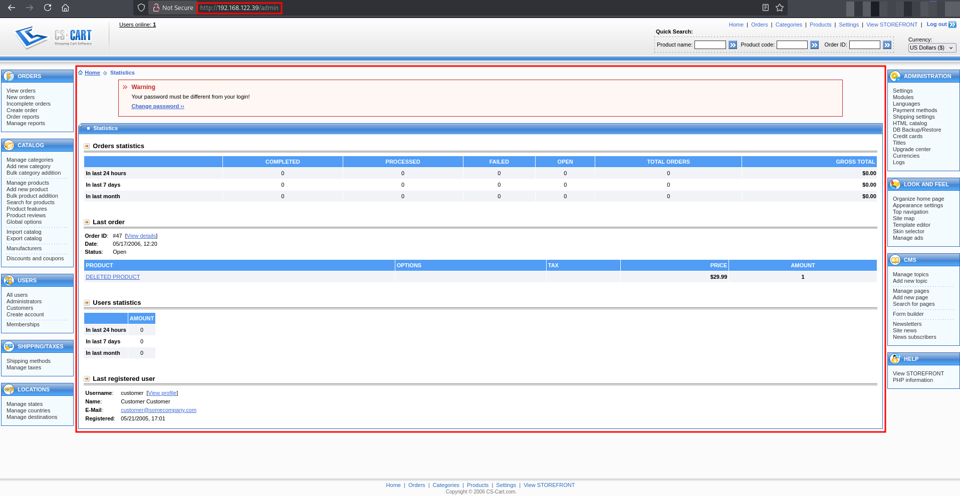 Admin Dashboard